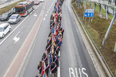 Wieniec od Politechniki Rzeszowskiej z okazji 101. rocznicy odzyskania przez Polskę niepodległości